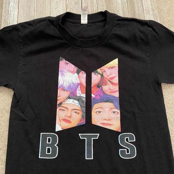 Suna BTS Army S Band Members Logo Graphic Tee T-Shirt Short Sleeve K-Pop Music - Picture 2 of 12